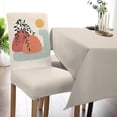 thumbnail image 5 of Dining Chair Slipcover, Modern Art Abstract Mountains And Sun Leaves Boho Art Mid-Century Stretch Kitchen Chair Covers Removable Parsons Chair Protector Covers for Dining Room Banquet Party, Set of 4, 5 of 5