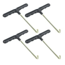 WHAMVOX Spring Hook Trampoline Spring Puller Plastic Handle Hook 4Pcs Black