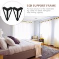 thumbnail image 4 of Toyvian Heavy Duty Black Metal Legs Set for Sofa, Cabinet, Coffee Table Support - Furniture Replacement, 4 of 10