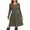 Army Green, variant on WTOBBY Women's Casual Long-Sleeved Loose Solid-Color Dress - Simple and Comfortable Dress for Everyday Use, Featuring a Relaxed Fit and Pure Color Design,Army Green L