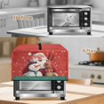 thumbnail image 3 of TSOVTHRID Santa Claus Snowman Reindeer Print Air Fryer Toaster Oven Dust Cover, Protective Countertop Microwave Oven Cover for Home Indoor Christmas Decor, 20.9"W x 15.7"D x 12.4"H, L, 3 of 7