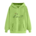 thumbnail image 4 of CONZONE Hoodies for Women Cartoon Cat Graphic Womens Pullover Hoodies Long Sleeve Hooded Sweatshirts Casual 2025 Fall Winter Clothes, 4 of 4