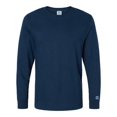 thumbnail image 1 of Russell Athletic Mens Combed Ringspun Long Sleeve T-Shirt, S, J Navy, 1 of 1