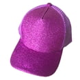 thumbnail image 2 of Mode Femmes Anti Soleil Paillettes Mesh Réglable Chapeau de Queue de Cheval Coton Casquette de Baseball, 2 of 7