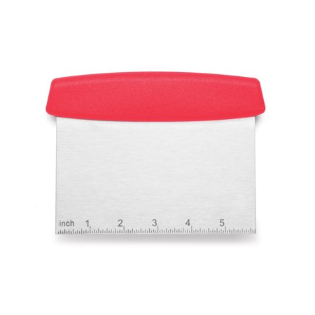 Cooking Light Stainless Steel Bowl Scraper/Chopper, Bench Scraper with Ergonomic Handle, Multipurpose Dough