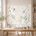 thumbnail image 5 of Dragonflies and Wildflowers on Pale Grey Background, Serene Illustration for Nature Lovers, Botanical Sketch Art, Birthday Gift Tapestry Wall Hanging for Bedroom and Living Room, 5 of 7