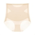 thumbnail image 3 of Daznico Womens Underwear - Women's High Waist Abdominal Contraction Strong Shaping Postpartum Traceless Ice Silk Shaping and Lifting Underwear - Panties for Women,Color:Beige,Size:XXL, 3 of 7