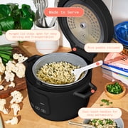 Beautiful 14-Cup Cooked, 6-Cups Uncooked Electric Rice and Grain Cooker, EverGood Non-Toxic Ceramic Nonstick Coating, Black Sesame by Drew Barrymore