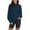 Navy, variant on Womens Sweatshirt, Women's Mock Neck Long Sleeve Solid Color Sweatshirt Cut Edge Cotton Thermal Top Fashion Jumper Turtleneck Sweater Women, Black Sweatshirt for Women L