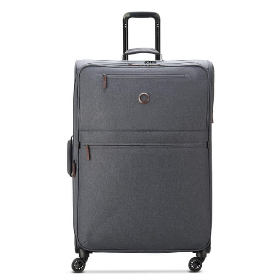 DELSEY PARIS Heathered 28" Softside Large Checked Spinner Luggage, Anthracite