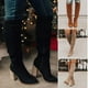 thumbnail image 5 of Women Suede Boots for Winter Over Knee Long Boots with Thick Heel Easy to Put on Fashionable, 5 of 5