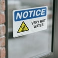 thumbnail image 4 of (2 Pack) Very Hot Water Sign With Symbol OSHA Notice Sign 5 Inch X 3.5 Inch Vinyl Label Decal Sticker Weather Resistant, UV Protected for Workplace, Business, and Construction Site,, 4 of 7