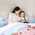 thumbnail image 4 of Manfei Pink Axolotl Bedding King Comforter Set,Magic Animal Down Comforter,Watercolor Coral Fish Bedding Sets King with Comforter,Super Cozy Bedroom Decor,3 Pieces, 4 of 7