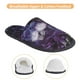 thumbnail image 3 of Fotbe Lilac Pantuflas Peludas para Mujer con Estampado, Zapatillas de Peluche, Zapatos de Invierno para Casa, Uso Interior y Exterior-Medium, 3 of 8