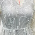thumbnail image 5 of BAETEUY Women Evening Dress - Deep V Neck Lace Floral Embroideried Maxi Dress, 5 of 7