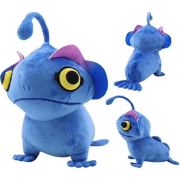 The Sea Monster Plush Toy Blue Lantern Fish Cartoon Doll Blue Sea Monster Stuffed Animal Home Dector