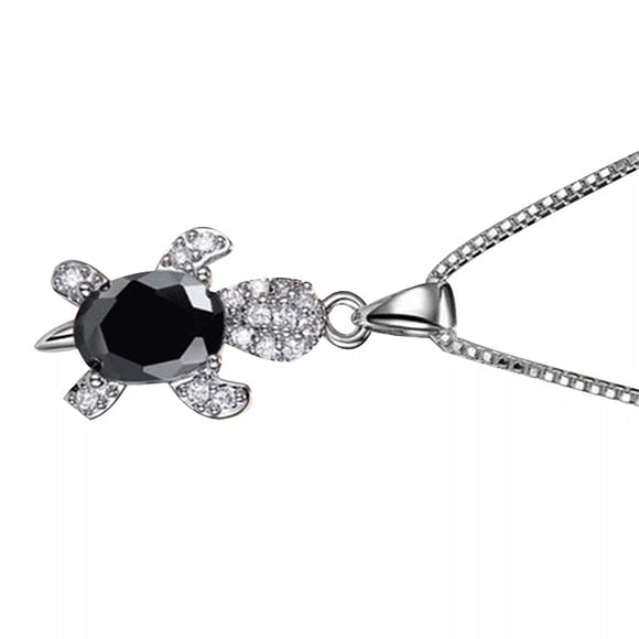 Qarigey Collar con colgante de diamantes de imitación, conjunto de pendientes de tuerca, joyería para hija, regalos personalizados, accesorios para Type3 NO3 Qarigey AP009925-04