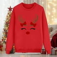 thumbnail image 4 of mgoYE Matching Family Christmas Sweatshirts, Xmas Funny Jumper Long Sleeve Holiday Pullover Tops for Mom Dad Clothes(Red,XL), 4 of 5