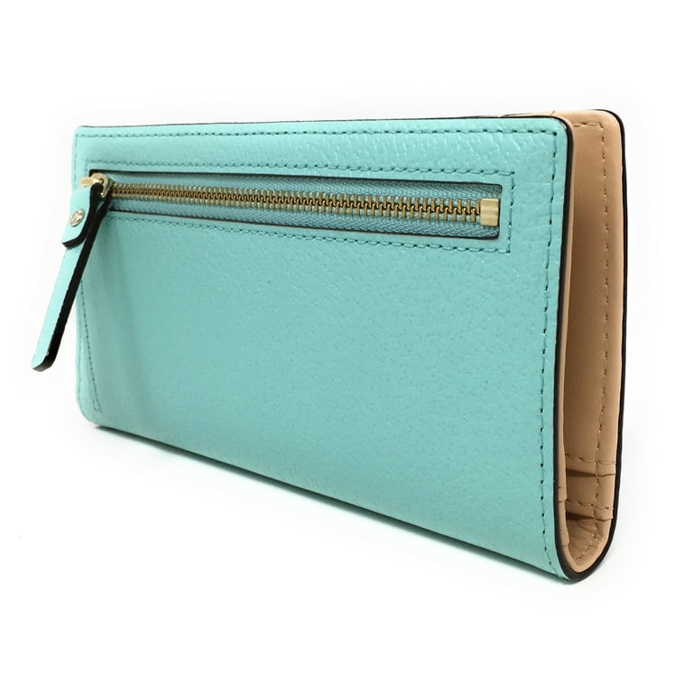 kate spade, Bags, Kate Spade Soft Aqua Grand Street Zip Travel Wallet