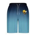 thumbnail image 4 of Runfenguu Men Basketball Shorts, Sport Shorts Men Men Casual Fashion Print Shorts With Pockets Elastic Waist Beach Pants Mens Pajama Shorts, 4 of 5