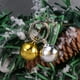 thumbnail image 3 of BRIGHTFUFU 12 piezas Pet Small Bells Beads sueltos Jingle Bells Pet Cat Puppy Dog Bells para el collar Fiesta de Navidad DIY Crafts Accessories (Golden + Silver, 16mm), 3 of 7