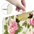 thumbnail image 3 of Acrylic Writing Board Gold12.5*9 Inch Clipboards Transparent Acrylic Material Suitable For Office Classroom Teachers Fashion Bloggers Stationery Enthusiasts Pretty Pink Rose, 3 of 9