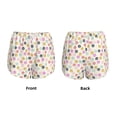 thumbnail image 3 of Yiaed Dandelion Floral Print Women's Running Shorts with Liner 3 Zipper Pockets Elastic Workout Athletic Gym Yoga Shorts-Medium, 3 of 7