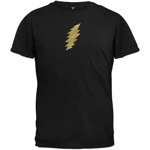 Grateful Dead Boys Foil Bolt Black Short Sleeve T Shirt