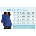 thumbnail image 5 of NEWCE  Linen Shirts for Women Loose  2023 Summer Casual Half Sleeve Crewneck Tunic Tops Loose Comfy Side Slit  Blouse, 5 of 5