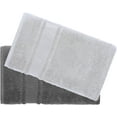 thumbnail image 4 of Fingertip Towels 8 Pack, 100% Turkish Cotton, Small Hand Towels for Body and Face, 12 x 18 in, Soft and Absorbent, Quick Dry, (Dark Grey-Silver Fingertip Hand Towels), 4 of 6