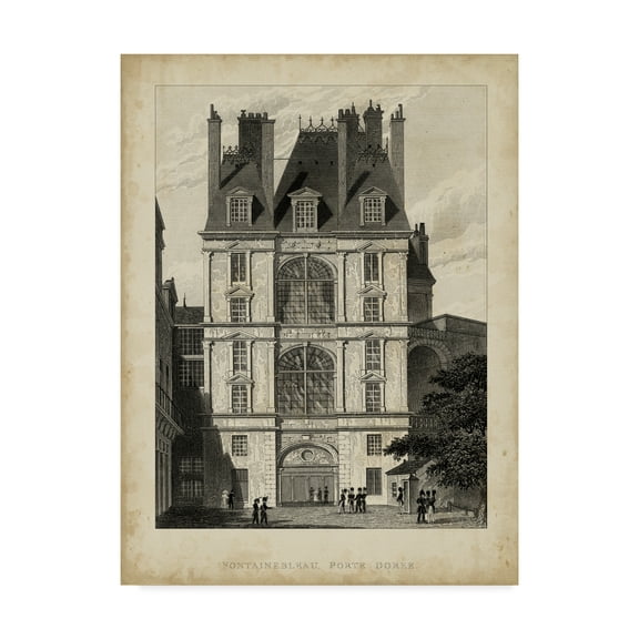 Trademark Fine Art 'Fontainbleau Porte Doree' Canvas Art by A. Pugin