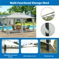 thumbnail image 6 of 13x10Ft Outdoor Patio Gazebo Canopy Tent With Ventilated Double Roof And SideWall(Detachable Curtain Included On All Sides),Suitable for Lawn, Garden, Backyard and Deck,Beige, 6 of 6