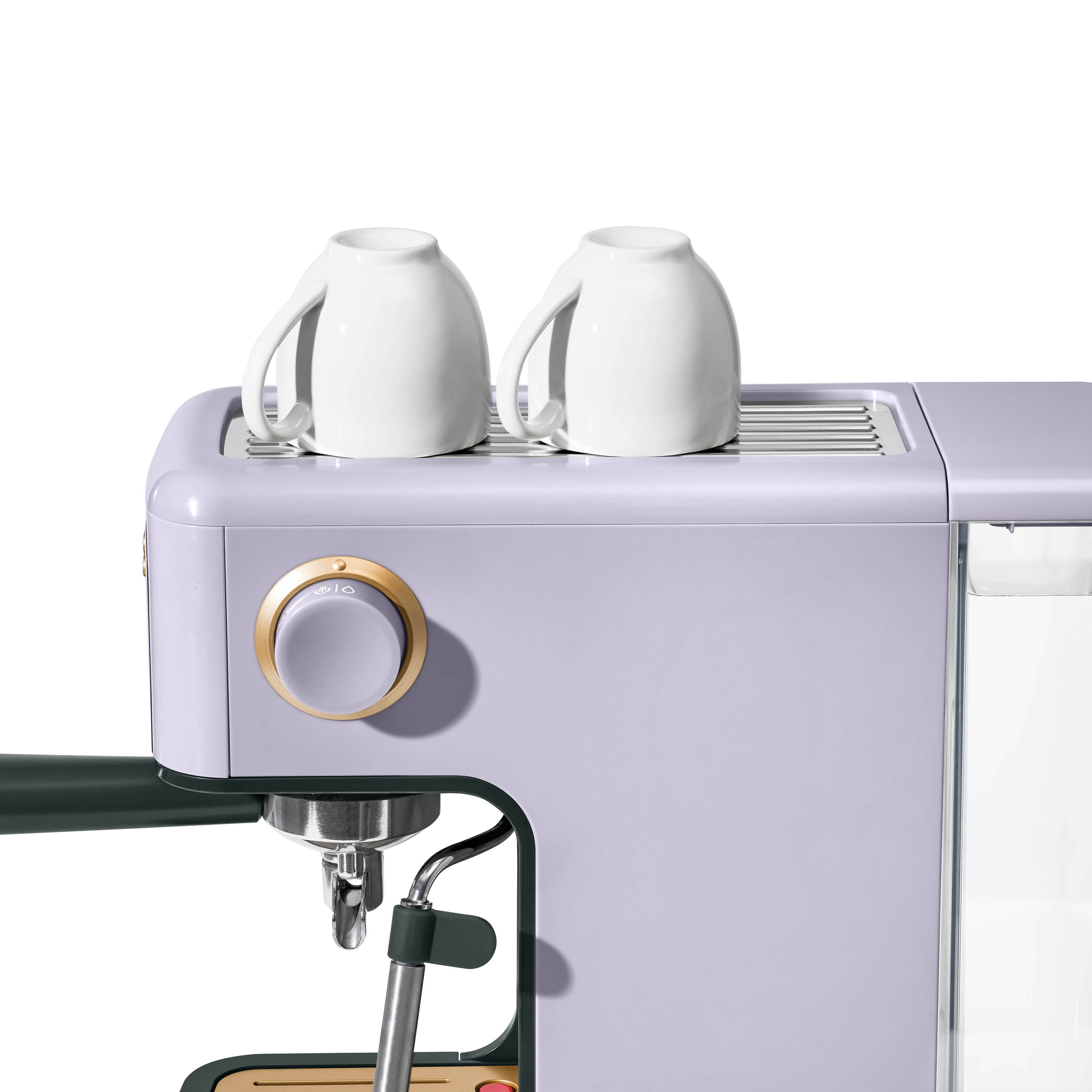 Beautiful Slim Espresso Machine with 20-Bar Pressure, Lavender by Drew Barrymore