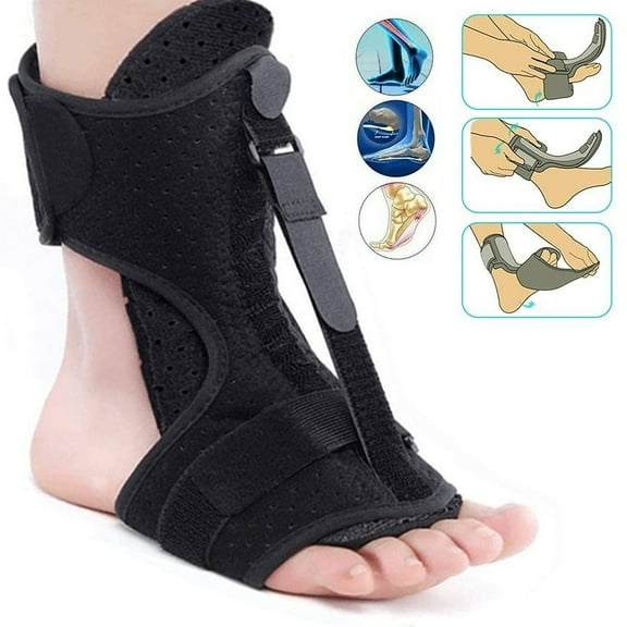 Plantar Fasciitis Night Splint Drop Foot Orthotic Brace, Adjustable Plantar Fasciitis Brace, Improved Dorsal for Effective Relief from Plantar Fasciitis, Achilles Tendonitis, Ankle Pain