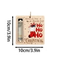 thumbnail image 3 of Wooden Christmas Money Holder Ornament Set of 3, Hanging Tree Decor Cash Gift Envelope for Kids Holiday Party, Natural Wood Reusable, 3 of 7