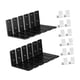 thumbnail image 5 of 12 piezas de soportes para estantes de acero para bricolaje, soportes en L con tornillos, accesorio de conector de estante en L para muebles, mesa de, 5 of 8
