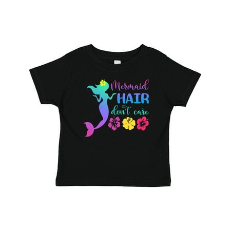 

Inktastic Mermaid Hair Don t Care Rainbow Design with Hibiscus Flowers Gift Baby Boy or Baby Girl T-Shirt
