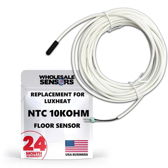 Wholesale Sensors Replacement for LuxHeat Temperature Floor Sensor for Radiant Under Floor Heating, NTC 10kohm, 10ft Probe, 12 Month Warranty