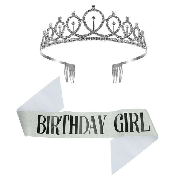 1 Set de cumpleaños Cumpleaños Cumpleaños Crown Set Práctico Party Regalo Cumpleaños Basash