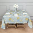 thumbnail image 3 of Pioneer Flower Floral Print Pattern Square Tablecloth, Waterproof Wipeable Spillproof Washable Table Cover for Home Kitchen Party Decor, 60"x60", 3 of 6