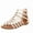 Off-White, variant on Women's Casual Roman Wedge Sandals - Mid-Heel Ankle Strap Sandals with Buckle