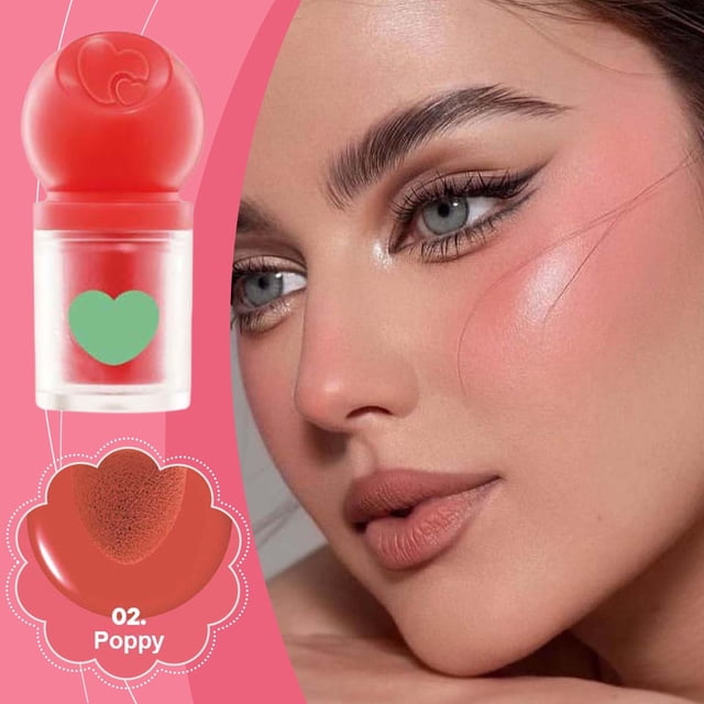 Xihbxyly Rubor Iluminador, Color Líquido Perlado Iluminador, Barra de Acabado Mate Natural, Fácil Aplicación para Un Brillo Impecable, Look de Día y Noche, Perfecto para Todo Tipo de Piel, Esencial d
