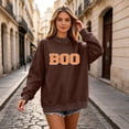 thumbnail image 5 of Women Polka Dot Long Sleeve Mockneck Sweatshirt Loose Oversized Graphic Y2k Pullover Top, 5 of 5