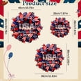 thumbnail image 3 of 250th Anniversary Patriotic Wreath, 2026 New Memorial Wreaths for Front Door, Red White and Blue Wreath All-Weather Farmhouse Outdoor Holiday Decoration, 3 of 7