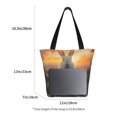 thumbnail image 3 of Balery Flower Meditating Rabbit Bolsa de Hombro con Diseño, Bolsa Grande y Duradera, Bolsa Versátil para Compras, 3 of 6