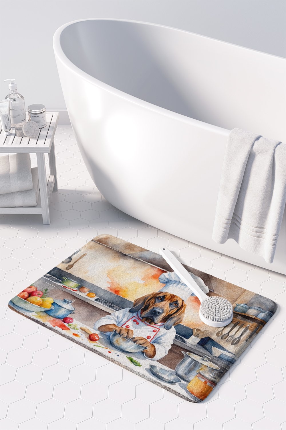 Bloodhound The Chef Memory Foam Kitchen Mat 27 in x 19 in