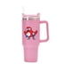 thumbnail image 2 of Taza para coche, taza con mango de acero inoxidable 304, taza de hielo con pajita, 40oz, 2 of 8