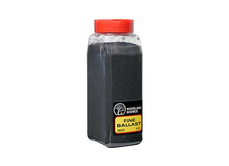 Woodland Scenics B1376 Cinders Fine Ballast – 32 Oz, Any Scale, New 2025