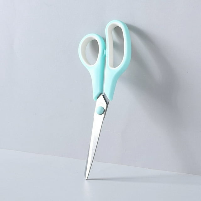 HOZADOIE Art Scissors Kitchen Essentials Rubber Stainless Steel Macarons Color Scissors Office Supplies Color Student Stationery Scissors