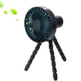 thumbnail image 1 of Ventilador Pulpo Ventilador Pequeño Escritorio Mini Ventilador Portátil para Cochecito Al Aire Libre Ventilador Mano (negro), 1 of 9